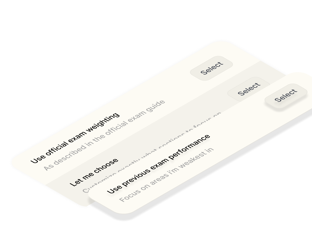 Focus on Your Weak Areas